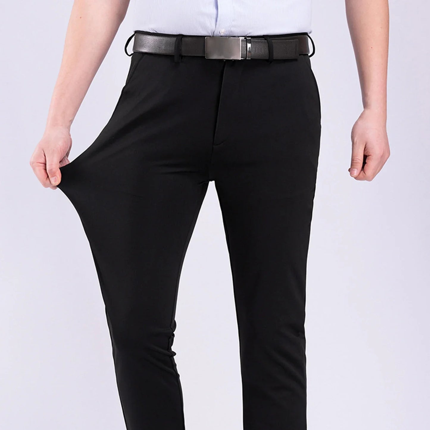 Herren Anzughose – Slim Fit – Stretchmaterial – Knöchellang – Elegantes Design