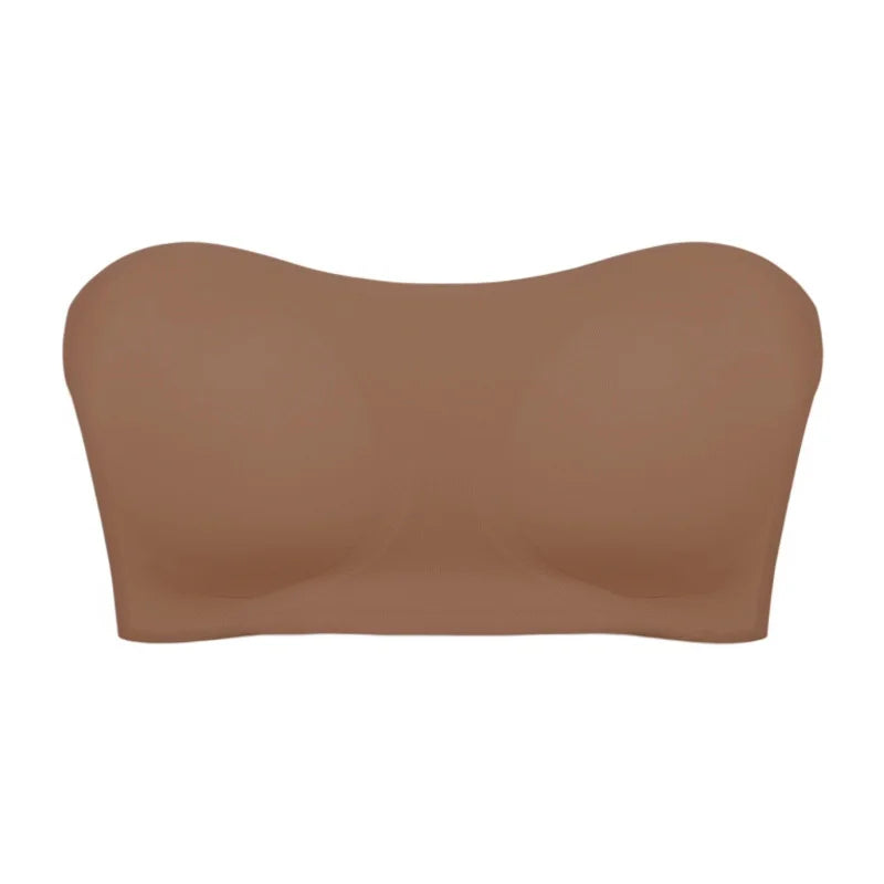Damen BH – Trägerlos – Push-Up Effekt – Nahtloser Sitz – Rutschfestes Design