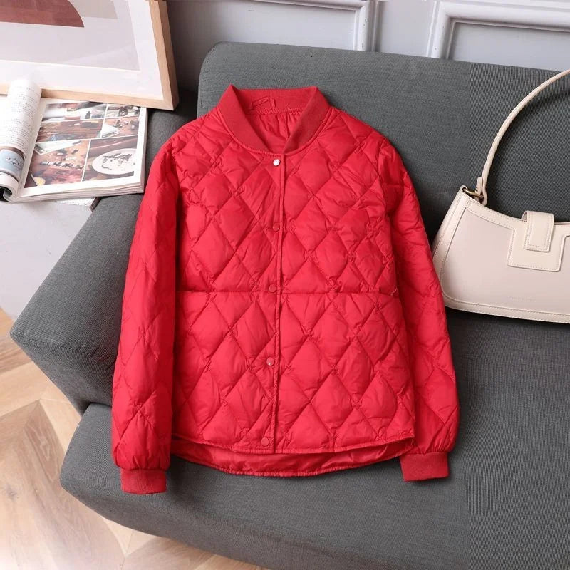 Damen Steppjacke – Leicht Gepolstert – Hüftlang – Wasserabweisend – Relaxed Fit