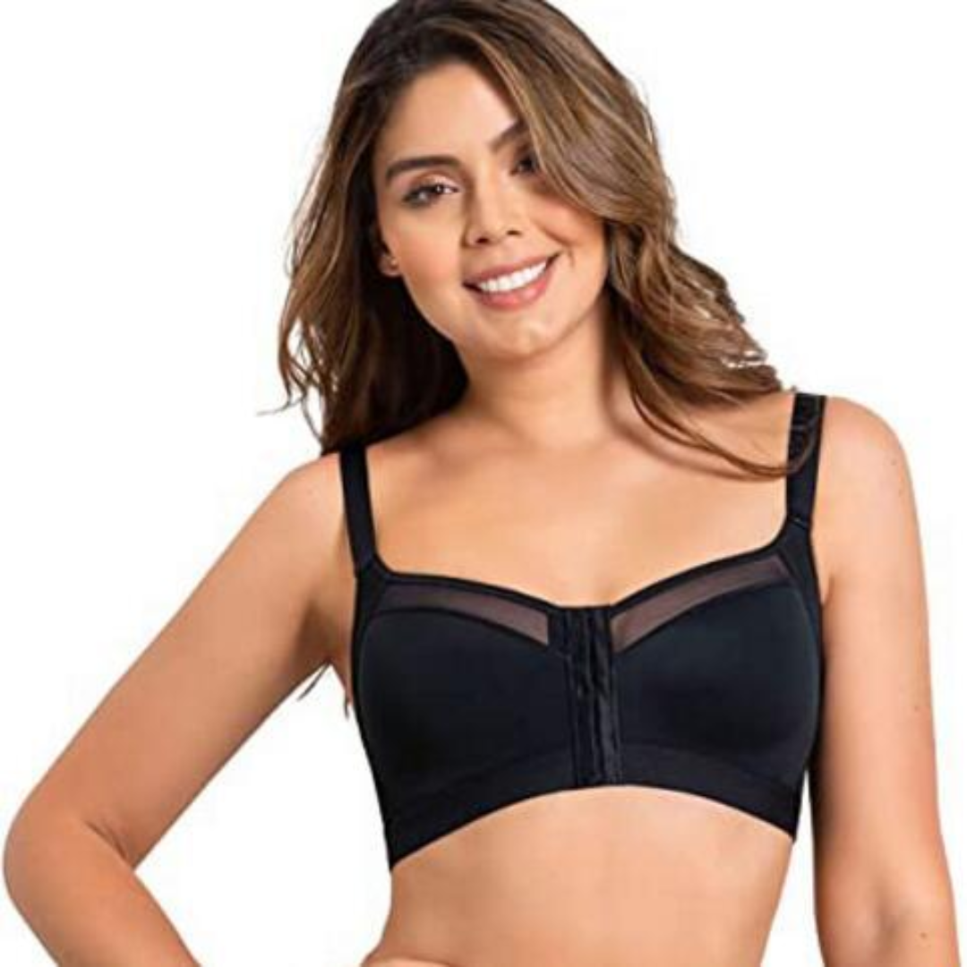 Damen BH – Vollschale – Atmungsaktives Material – Frontverschluss – Haltungsfördernd