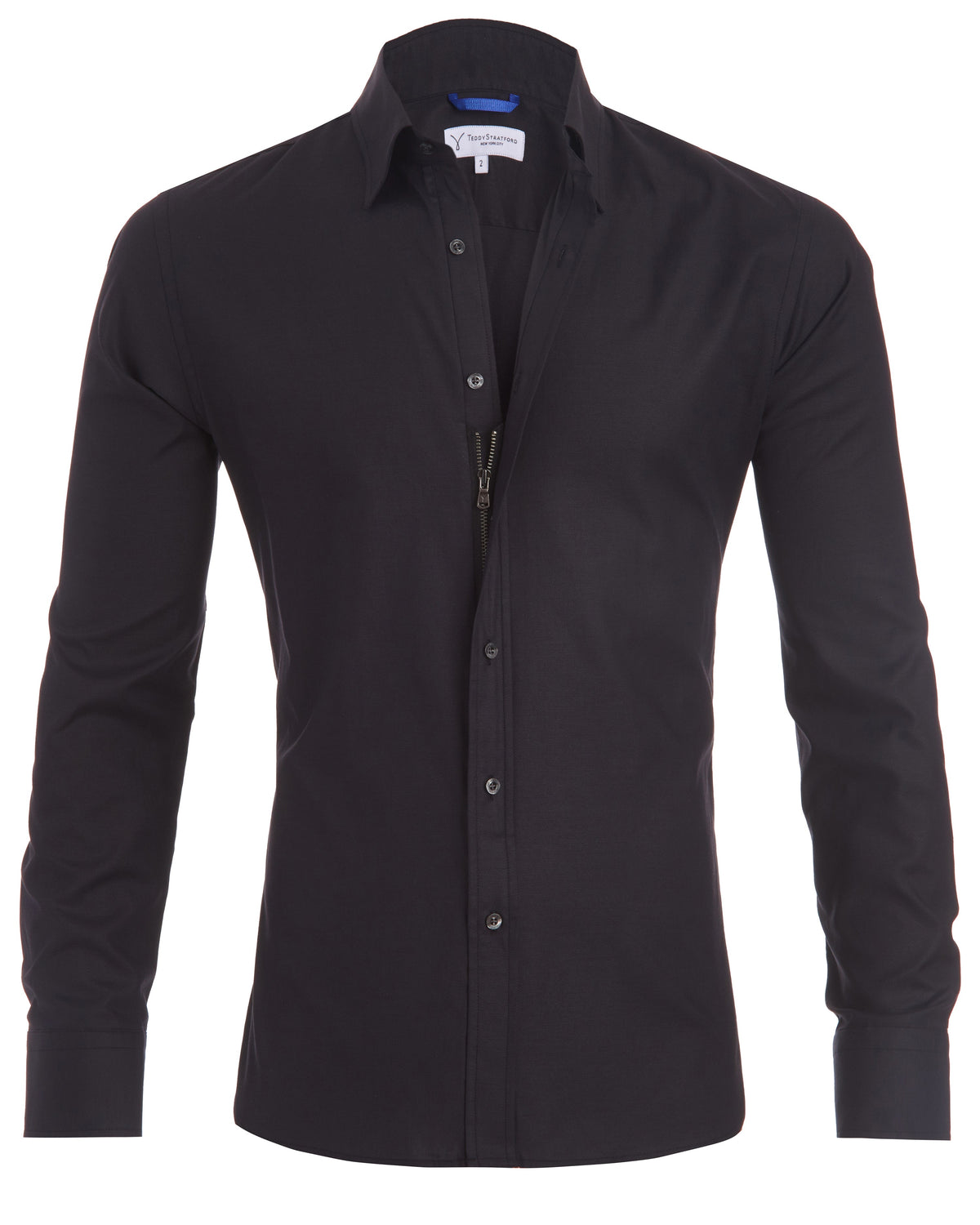 Herren Hemd – Slim Fit – Atmungsaktives Gewebe – Langarm mit Knopfverschluss