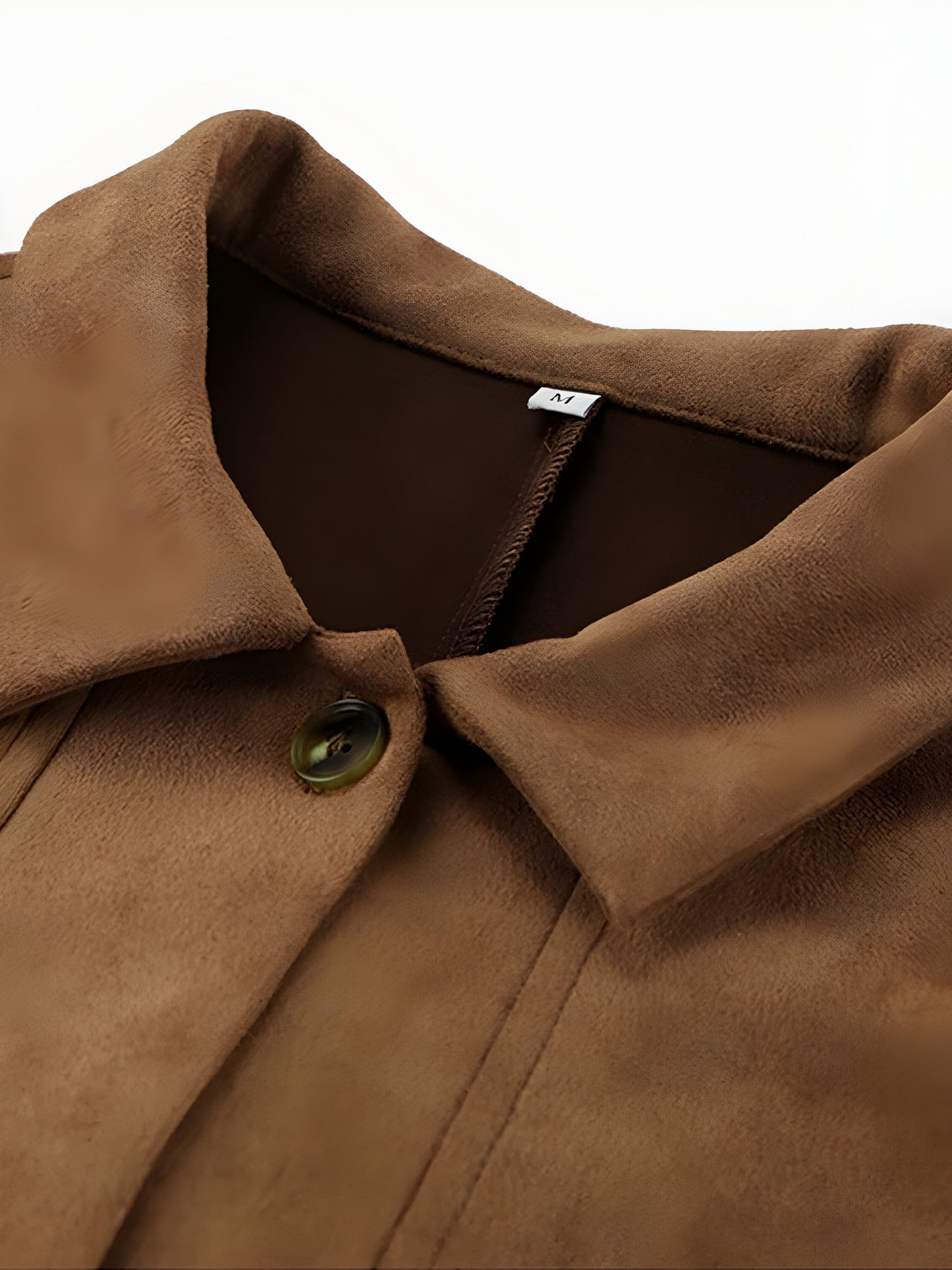 Damen Oversize Jacke – Relaxed Fit – Luxury Fabric – Knopfverschluss – Hüftlang