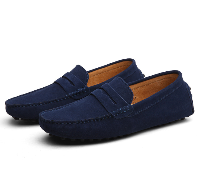 Herren Loafer – Wildlederoptik – Penny Strap – Bequemer Slip-on – Casual Look