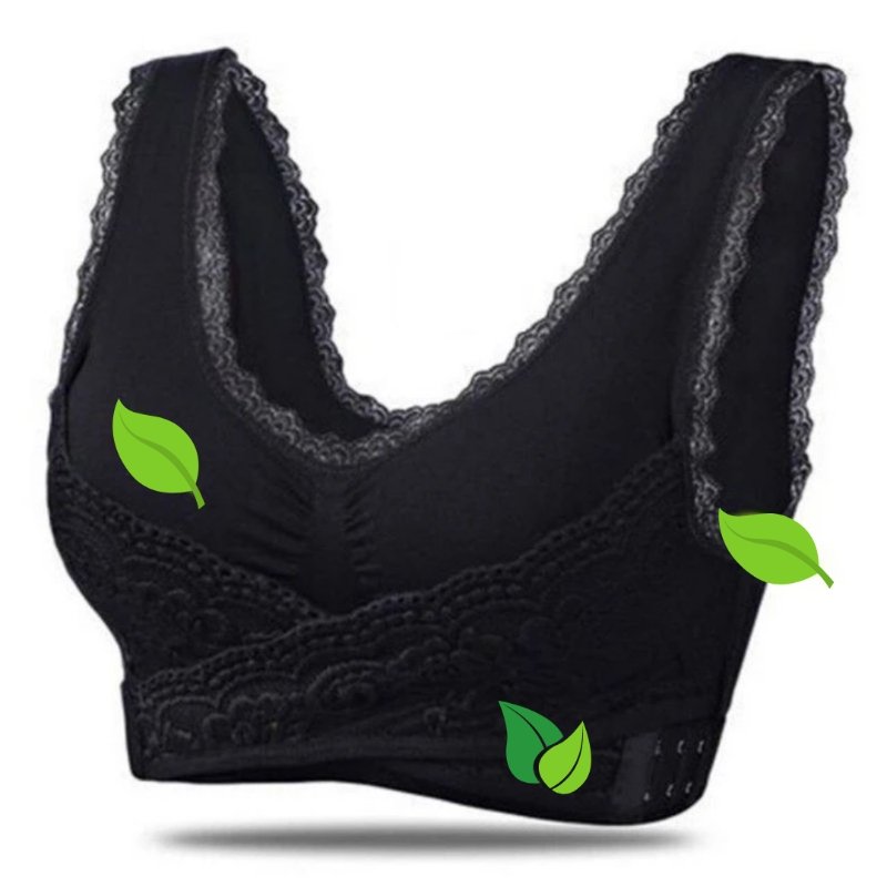 Damen BH – Vollschale – Stützfunktion – Atmungsaktives Stretchmaterial – Spitzendetail