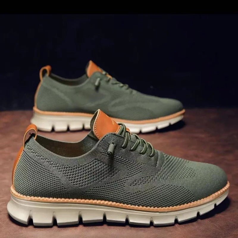 Herren Sneaker – Weiches Strickmaterial – Atmungsaktiv – Flexibler Laufsohle