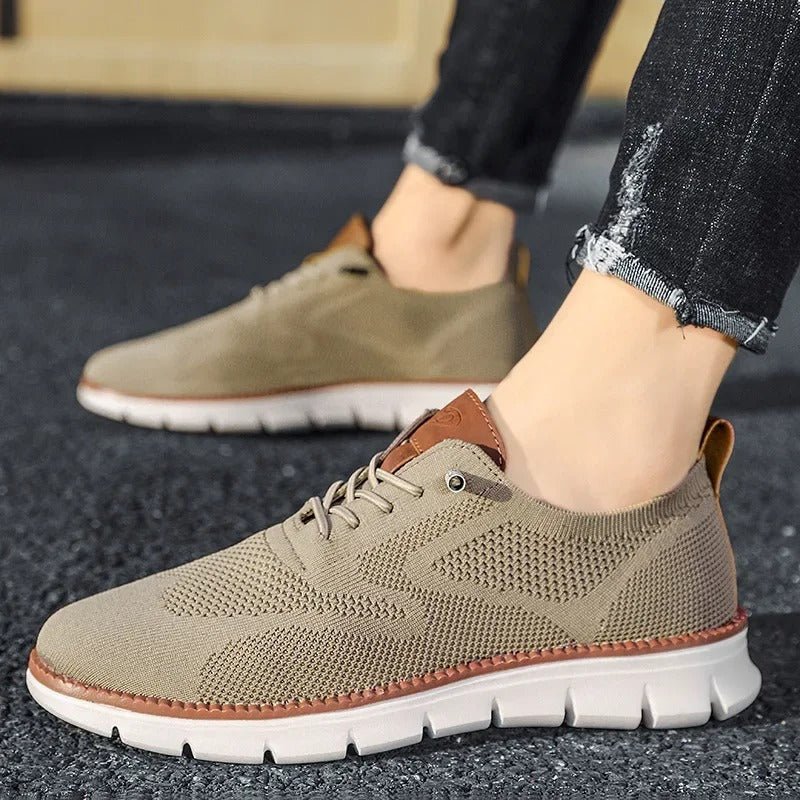 Herren Sneaker – Weiches Strickmaterial – Atmungsaktiv – Flexibler Laufsohle