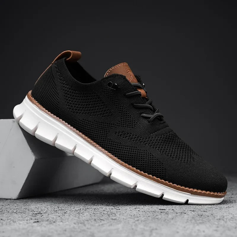 Herren Sneaker – Weiches Strickmaterial – Atmungsaktiv – Flexibler Laufsohle