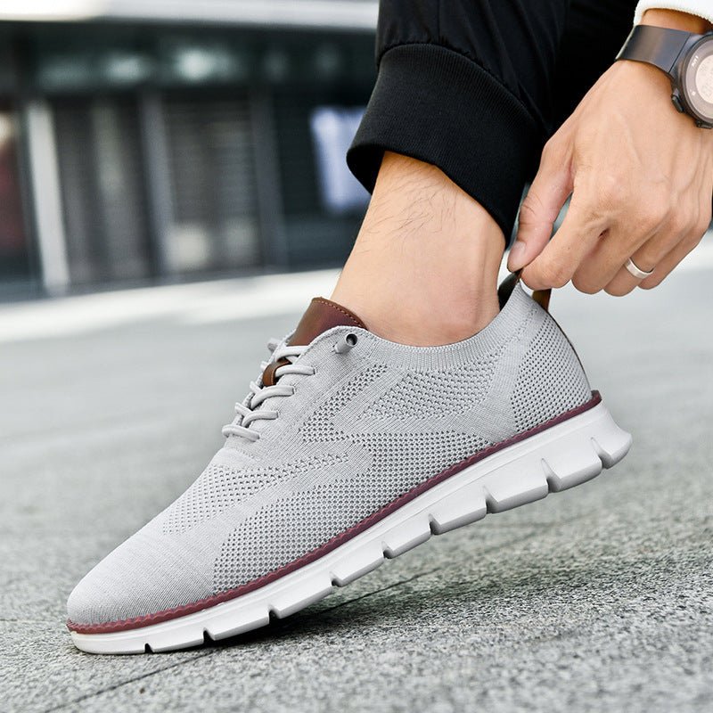 Herren Sneaker – Weiches Strickmaterial – Atmungsaktiv – Flexibler Laufsohle