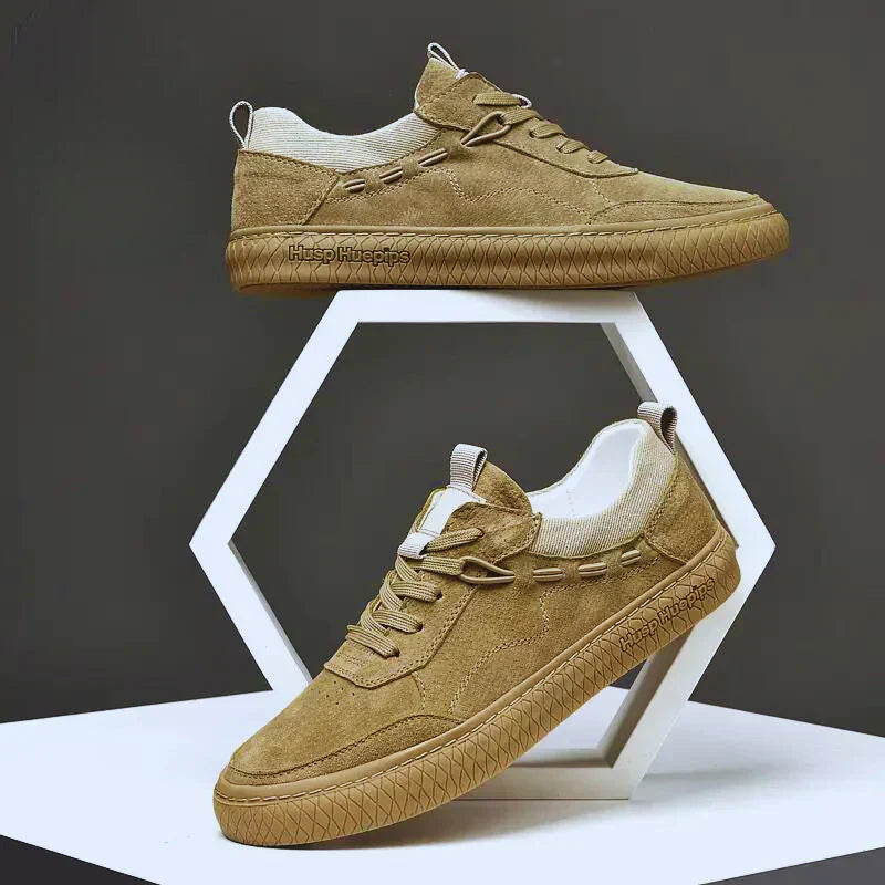 Herren Sneakers – Low Cut – Wildlederoptik – Schnürung – Rutschfeste Sohle