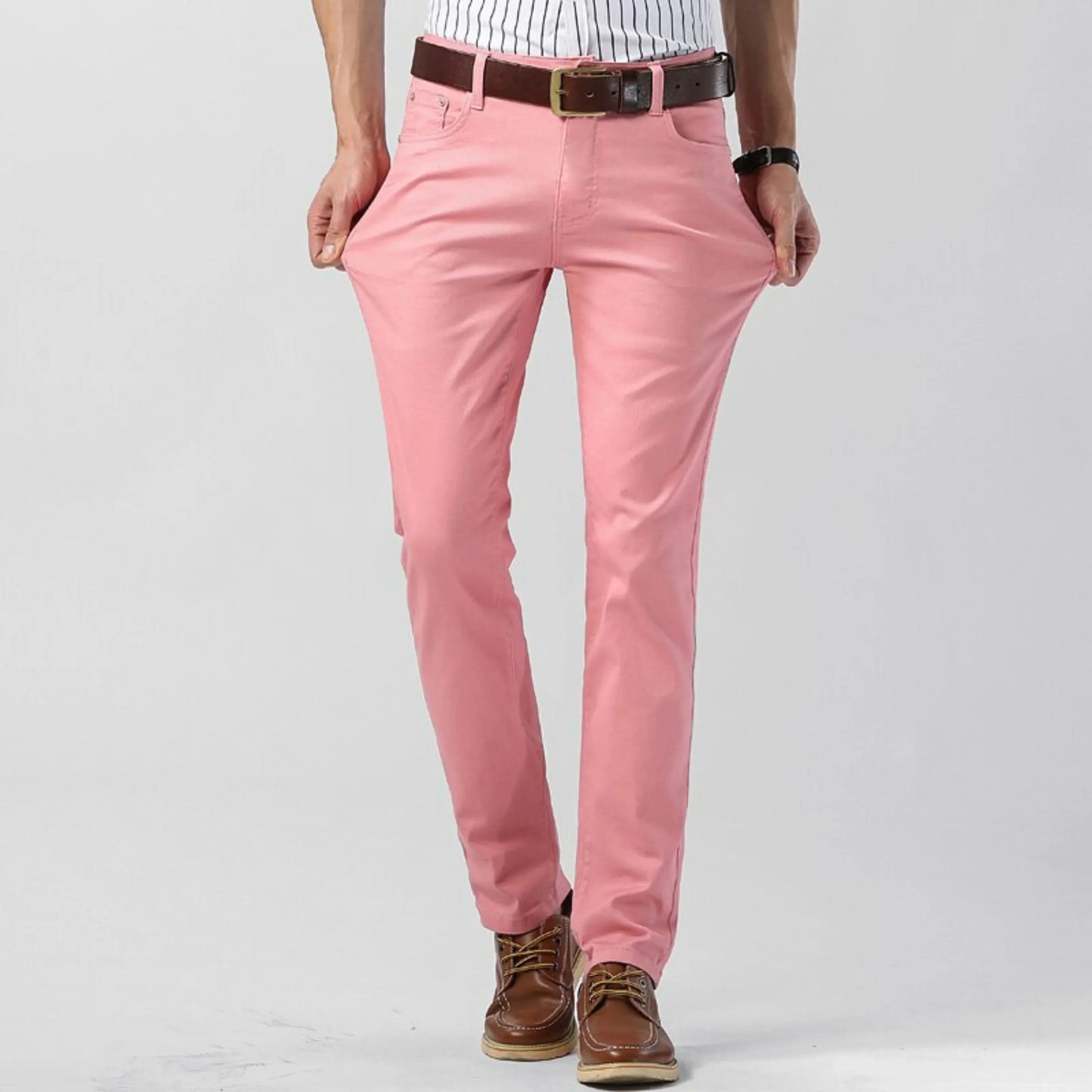 Herren Hose – Gerade Passform – Baumwollmix mit Stretch – Business Casual Look