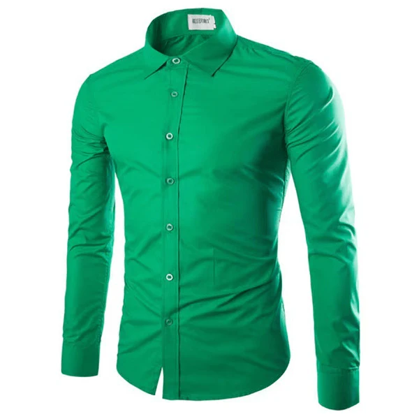 Herren Businesshemd – Slim Fit – Bügelfrei – Atmungsaktive Mischung – Langarm