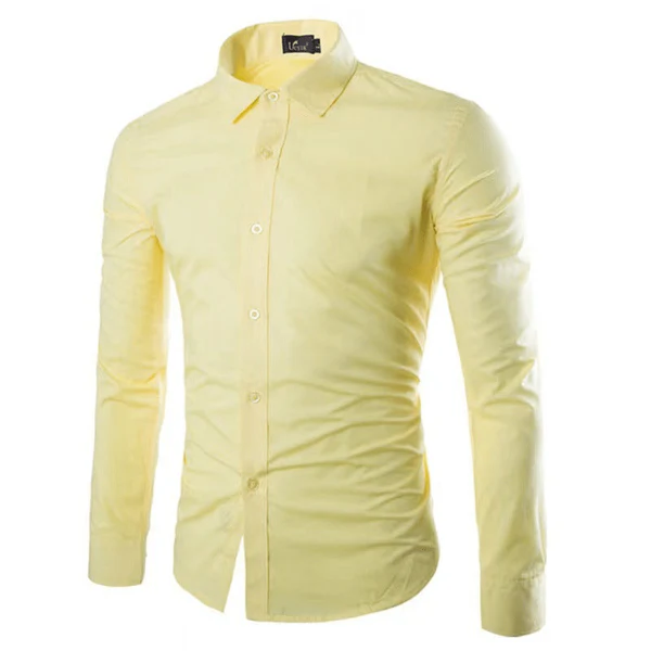 Herren Businesshemd – Slim Fit – Bügelfrei – Atmungsaktive Mischung – Langarm