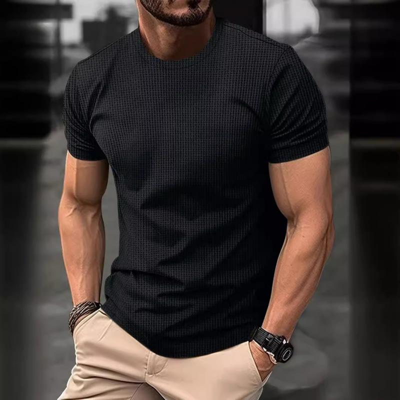Herren T-Shirt – Slim Fit – Kurzarm – Rundhals – Atmungsaktives Komfortgewebe