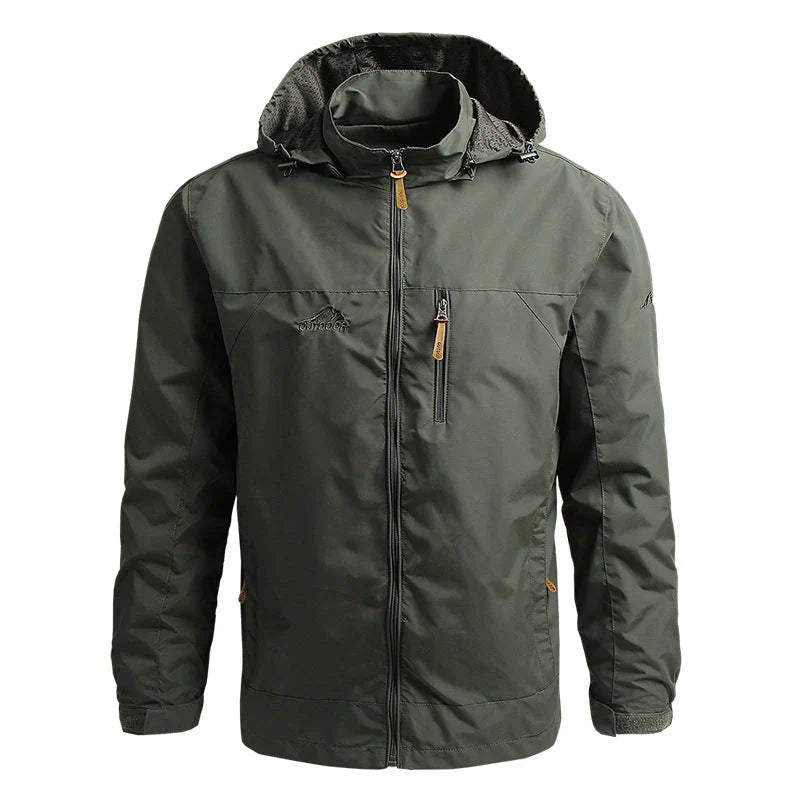 Herren Softshelljacke – Winddicht Wasserabweisend – Kapuze – Regular Fit – Reißverschlusstaschen
