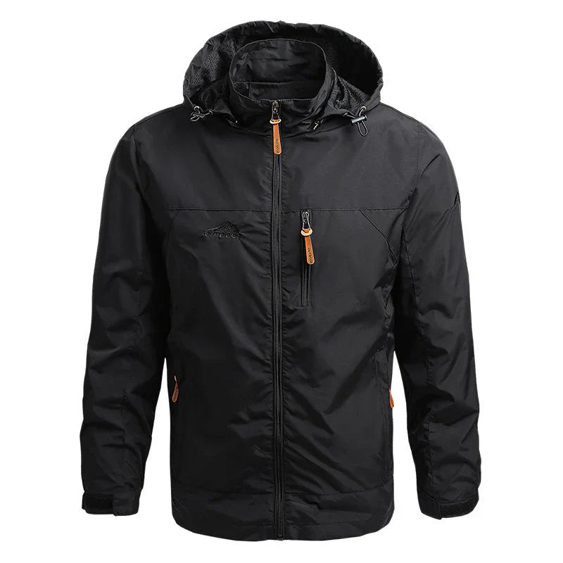 Herren Softshelljacke – Winddicht Wasserabweisend – Kapuze – Regular Fit – Reißverschlusstaschen