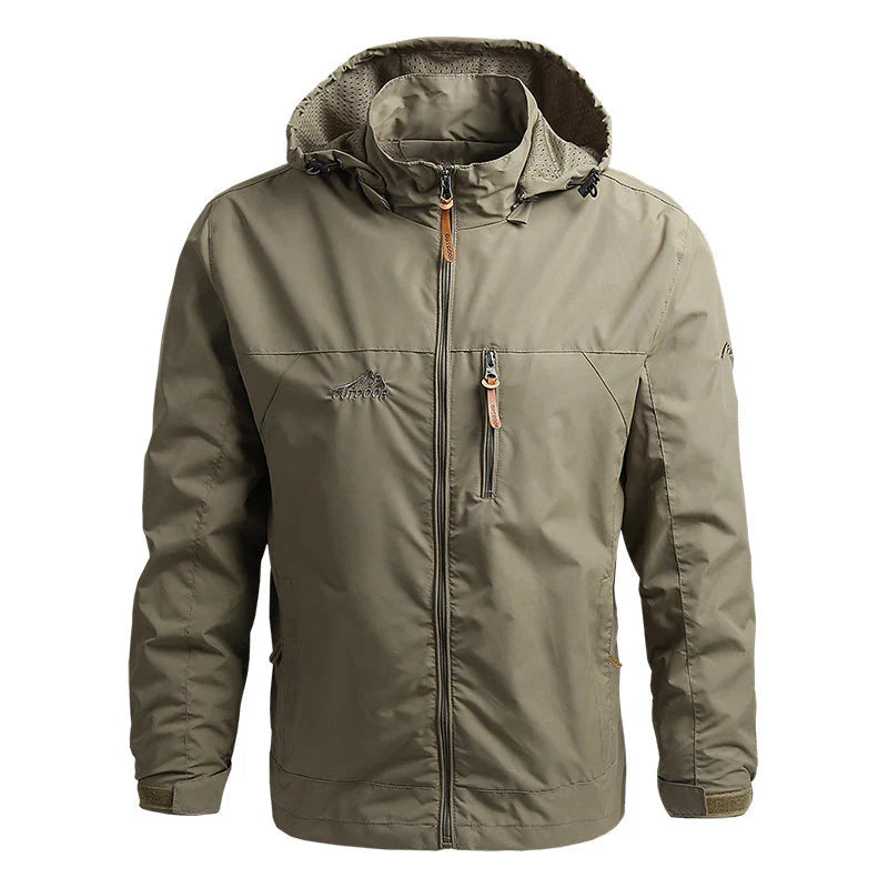 Herren Softshelljacke – Winddicht Wasserabweisend – Kapuze – Regular Fit – Reißverschlusstaschen
