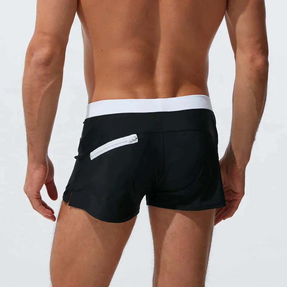 Herren Badeshorts – Slim Fit – Kurz – Atmungsaktiver Stoff – Schnell Trocknend