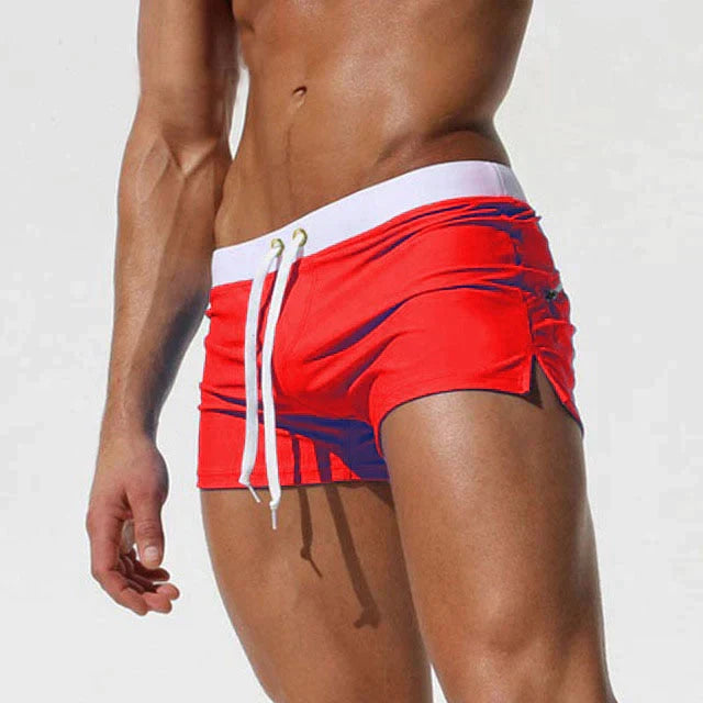 Herren Badeshorts – Slim Fit – Kurz – Atmungsaktiver Stoff – Schnell Trocknend