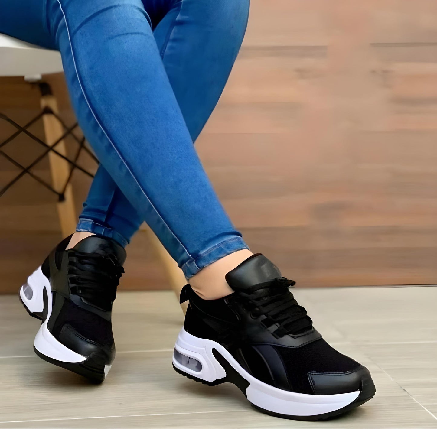 Damen Sneakers – Atmungsaktives Mesh – Ergonomische Passform – Gepolsterte Sohle