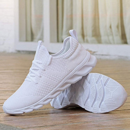 Damen Sneaker – Soft Knit – Atmungsaktiv – Gepolsterte Sohle – Low-Top Passform