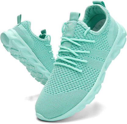 Damen Sneaker – Soft Knit – Atmungsaktiv – Gepolsterte Sohle – Low-Top Passform