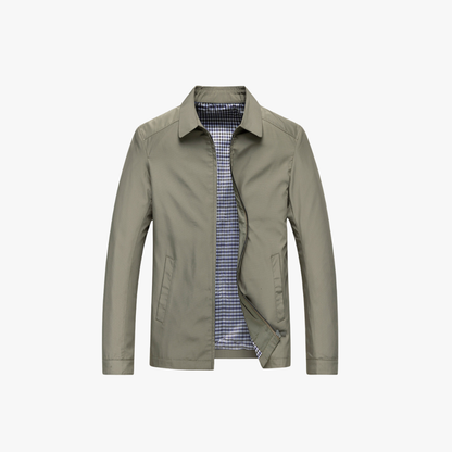 Herren Jacke – Atmungsaktives Material – Regular Fit – Reißverschluss – Hüftlang