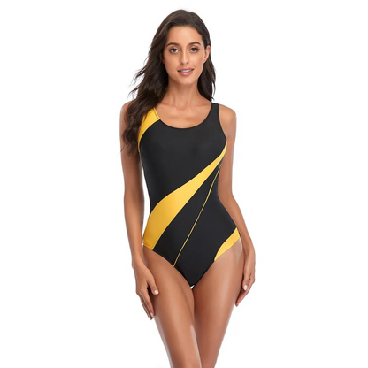 Damen Badeanzug – Figurformend – Stretchmaterial – Sportlicher Schnitt – Nahtlos