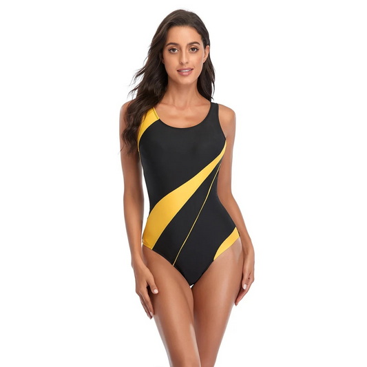 Damen Badeanzug – Figurformend – Stretchmaterial – Sportlicher Schnitt – Nahtlos
