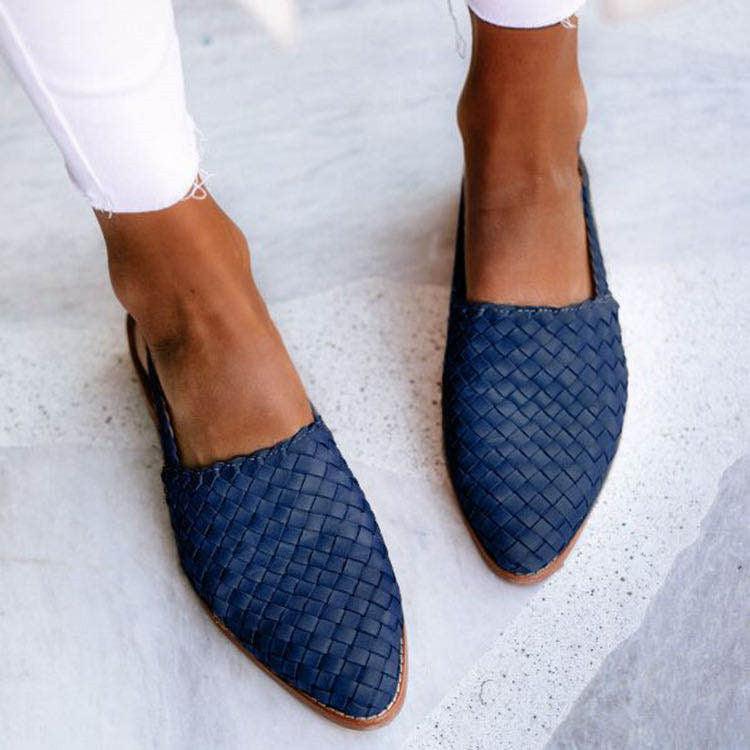Damen Ballerinas – Woven Design – Pointed Toe – Atmungsaktiv und Flexibel