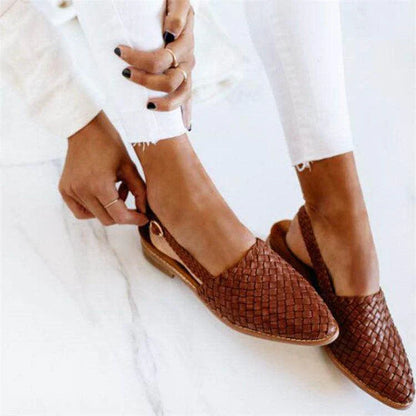 Damen Ballerinas – Woven Design – Pointed Toe – Atmungsaktiv und Flexibel
