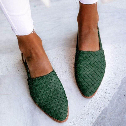 Damen Ballerinas – Woven Design – Pointed Toe – Atmungsaktiv und Flexibel