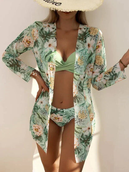 Damen Bikini Set – Crossover Top – High Waist – Atmungsaktives Stretchmaterial