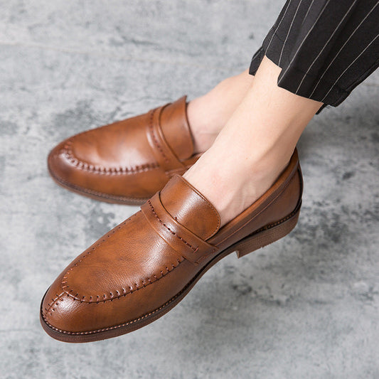 Herren Loafer – Glattes Echtleder – Penny-Strap – Bequeme Slip-On Passform