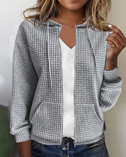 Damen Kapuzenjacke – Gestepptes Design – Relaxed Fit – Weich und Bequem