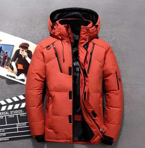 Herren Steppjacke – Regular Fit – Wasserabweisend – Kapuze – Zipper Taschen