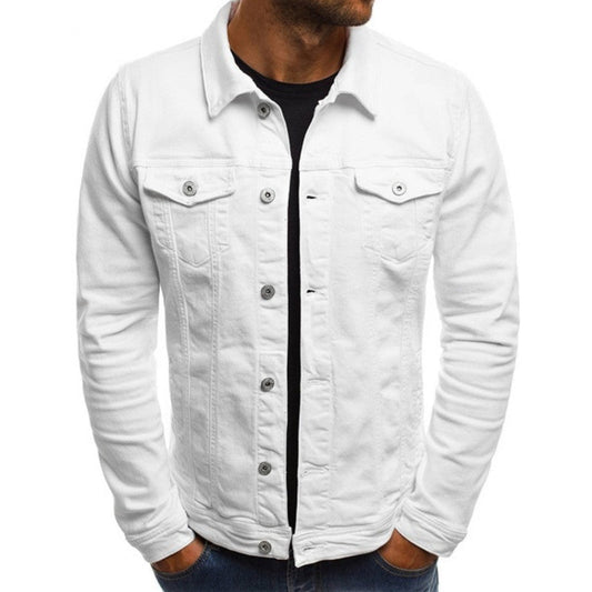 Herren Jeansjacke – Regular Fit – Knopfleiste – Brusttaschen – Atmungsaktiv