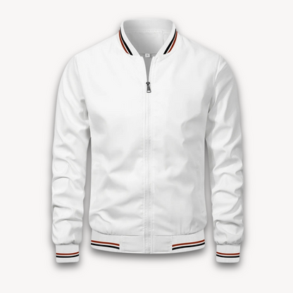 Herren Bomberjacke – Leichtes Material – Relaxed Fit – Reißverschluss – Ribb-Bündchen
