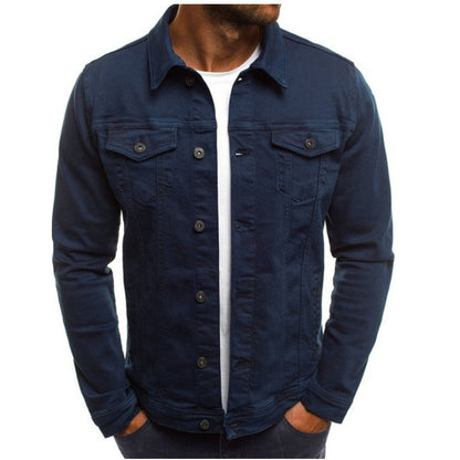 Herren Jeansjacke – Regular Fit – Knopfleiste – Brusttaschen – Atmungsaktiv