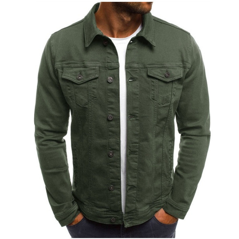 Herren Jeansjacke – Regular Fit – Knopfleiste – Brusttaschen – Atmungsaktiv