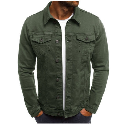 Herren Jeansjacke – Regular Fit – Knopfleiste – Brusttaschen – Atmungsaktiv