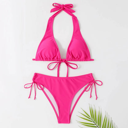 Damen Bikini Set – Triangel-Haltertop – Verstellbare Bindungen – Schnelltrocknend