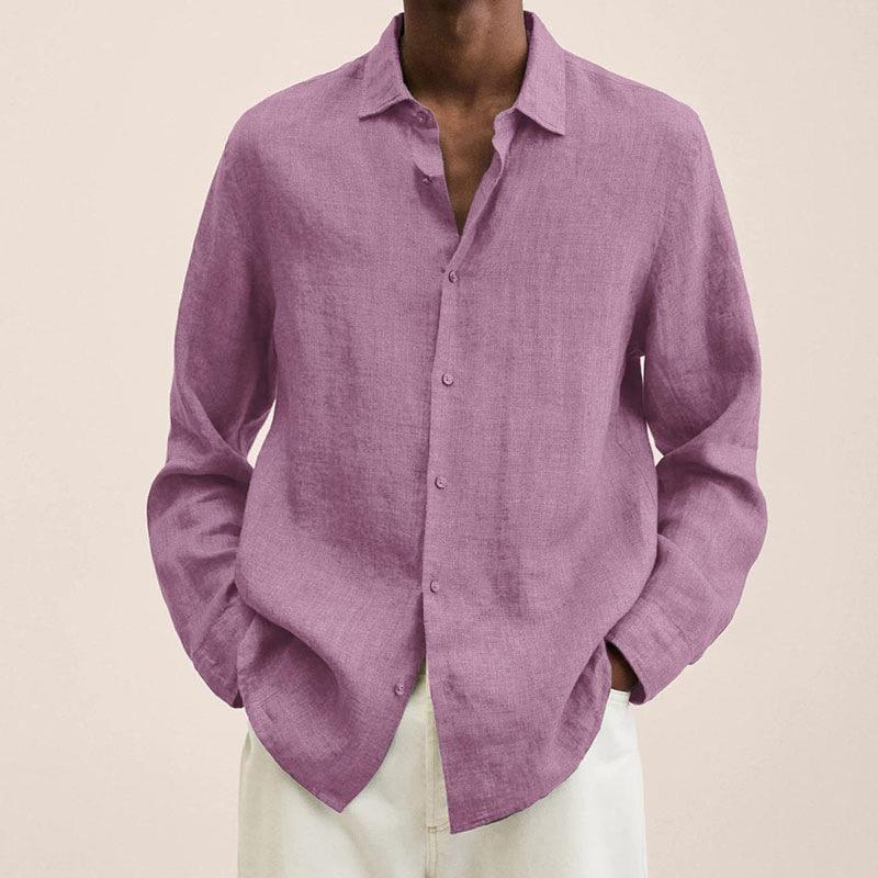 Herren Freizeithemd – Relaxed Fit – Naturfasern – Atmungsaktiv Langarm Design