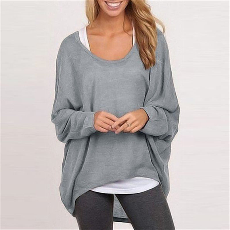 Damen Strickpullover – Oversized Passform – Tunika Länge – Langarm Bequemer Style