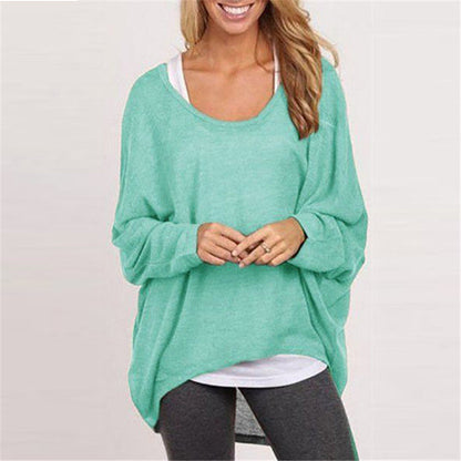 Damen Strickpullover – Oversized Passform – Tunika Länge – Langarm Bequemer Style