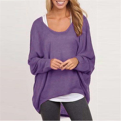 Damen Strickpullover – Oversized Passform – Tunika Länge – Langarm Bequemer Style
