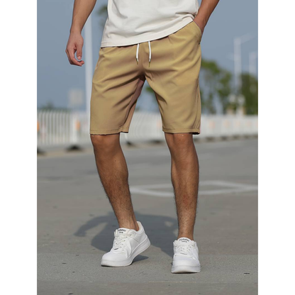 Herren Shorts – Relaxed Fit – Atmungsaktiver Stoff – Kordelzug – Seitentaschen
