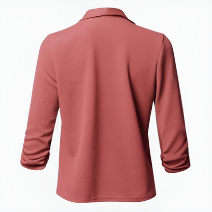 Damen Blazer – Taillierter Schnitt – Offene Front – Schalkragen – Lange Ärmel