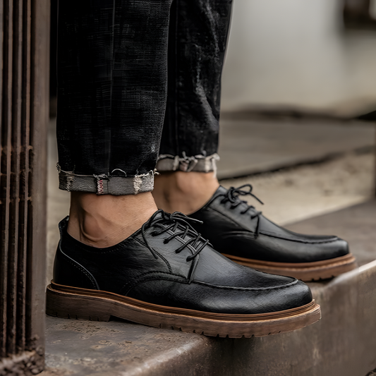Herren Schnürschuhe – Klassische Passform – Glattes Finish – Eleganter Business-Look