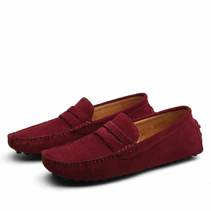 Herren Loafer – Wildlederoptik – Penny Strap – Bequemer Slip-on – Casual Look