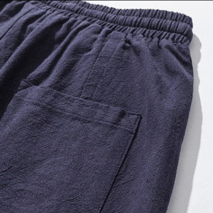 Herren Tapered-Hose – Lockerer Schnitt – Atmungsaktiv – Elastischer Bund mit Bündchen